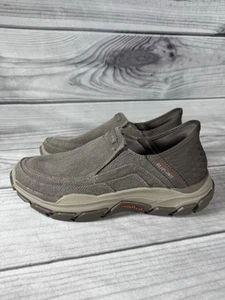 Skechers Good Year Slip-Ins Shoes Loafers Gogamat Arch Hands Free Mens 8 Taupe - Picture 1 of 10