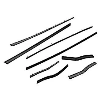 For Ford Mustang 1965-1966 Scott Drake Window Channel Strip Set Foto 1 de 2