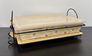 Temptations Old World Yellow 13”x9” (4qt) Rectangular Baking Dish, Tray, Basket - Picture 1 of 18