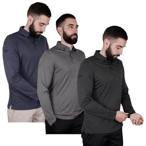 Callaway Golf Mens Opti-Dri UPF 40+ Long Sleeve Polo Shirt 40% OFF RRP - Picture 1 of 13