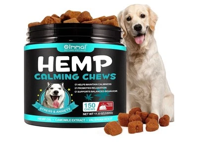 IMMAL Hemp Chews Calming Chews for Dogs, Dog Calming Chews - Anxiety Relief Treats
