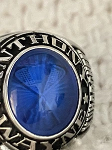 Anthony Wayne Class Ring With Blue Stone Marked LTM - Bild 1 von 20