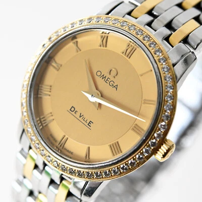 Omega De Ville Prestige 2010 bisel de oro para mujer 52 diamantes 413.25.27.60.05.001 Foto 1 de 4