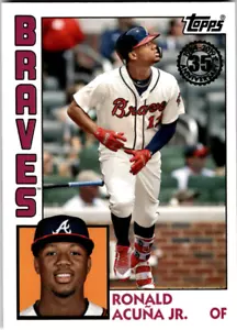Inserto anniversario Topps serie 1 1984 Topps 2019 #T84-19 Ronald Acuna Jr Braves - Foto 1 di 1