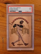 1995 Leaf Limited Lumberjacks #2 Barry Bonds PSA 7 NM Giants