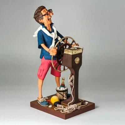 Figur Bootstour Seewolf Forchino Karikatur Der Kapitän Statue - Bild 1 von 4