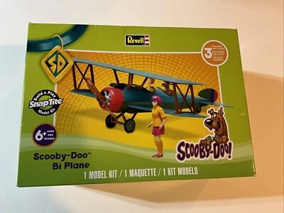 Revell SnapTite 1995 Scooby-Doo Bi Plane Snap Together Model Kit 3 Figures NEW - Image 1 of 4