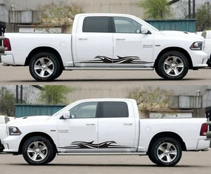 Decal Sticker Side Stripes for Dodge Ram 1500 2500 2009 2018 2000 2005 2008 2001 - Picture 1 of 12