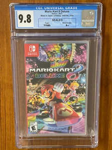 NUEVO SELLADO CARCASA 2017 SWITCH MARIO KART 8 DELUXE CGC grado 9,8 pliegue en Y A++ - Imagen 1 de 5