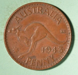 1943 Australia Penny - INV# D-342 - Foto 1 di 2