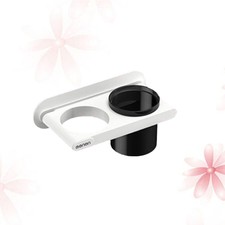 1pc Hair Dryer Holder Wall Mounted Hair Dryer Organizer Storage Rack Shelf