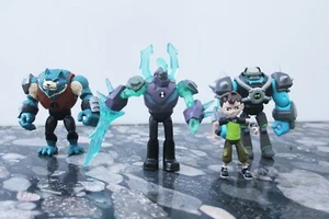 Lote 4 figuras de acción Ben 10 4" BANDAI Bashmouth, Omni Kix, cabeza de diamante mejorada - Imagen 1 de 5