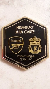 Arsenal v Liverpool Premier League 14/08/2016 Enamel magnetic pin badge - Rare - Picture 1 of 3