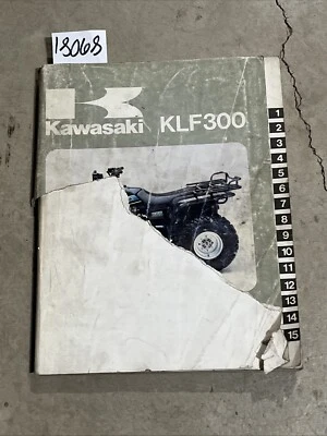 Kawasaki KLF300 1986 1987 manual de servicio P/N 99924105702 Foto 1 de 4