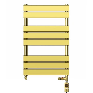 Dual Fuel 500 Gold Panel Heated Towel Rail (incl. Valves + Electric Heating Kit) - Picture 1 of 16