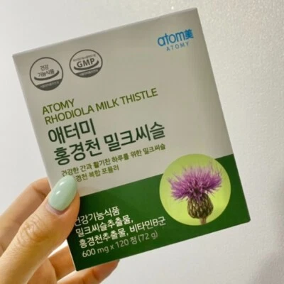 ATOMY родиола расторопша поддерживает здоровье печени 120 таблеток K-Health сделано KOR - Изображение 1 из 4