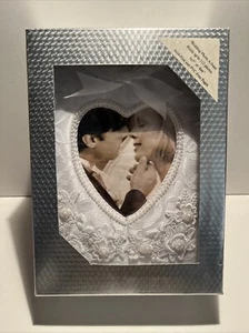 Album fotografico matrimonio bianco raso e pizzo - 4 pieghe - nuovo - Foto 1 di 23