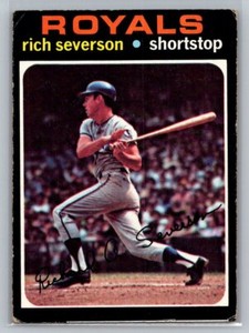 1971 Topps Vintage #103 Rich Severson Kansas City Royals Baseball Card