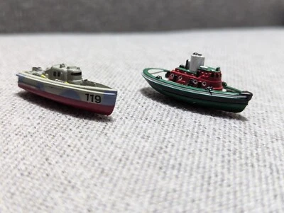 Tug Boat & PT Boat - 1990s Galoob Micro Machines Ship Lot - Image 1 of 4