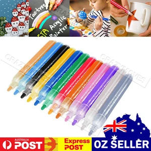 Acrylic Paint Pens For Rock Painting Stone Ceramic Glass Rock Markers VIC - Picture 1 of 8