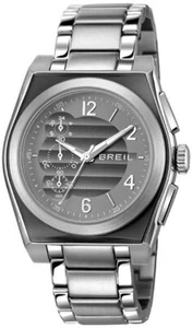 Men's Breil Chronograph Model Escape Gray Dial, Satin Steel - Picture 1 of 13