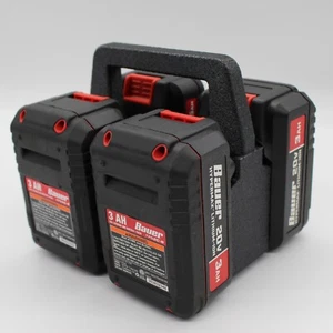Bauer 20V  4 Slot Battery Caddy Carrying Case Battery Holder - Picture 1 of 16