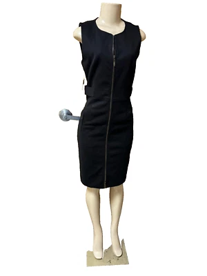 NWT Georgiou Studio Women  Black Sleeveless Designer Dress | FAST SHIPPING | - Image 1 of 4