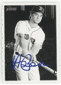 2018 Topps Heritage Baseball Andrew Benintendi 1969 Topps Deckle Edge #17