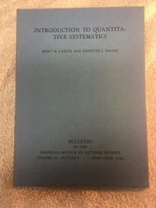Introduction to Quantitative Systematics by M.A. Cazier & A.L Bacon (1949) - Picture 1 of 6