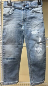 Oshkosh B’gosh Medium Wash Relaxed Tapered Girls Size 4 Adjustable Waist New - Picture 1 of 14