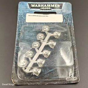 Warhammer Space Marines Eagle Warriors Shoulder Pads Metal 40K Sealed 2009 - Picture 1 of 6