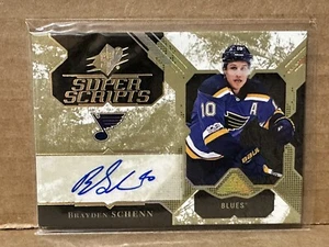 Brayden Schenn 2017-18 Upper Deck SPX Super Scripts Gold Holofoil Autograph #BS�� - Bild 1 von 2
