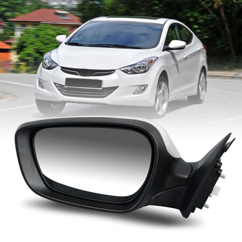 Left Side Electric Door Mirror Assembly For Hyundai Elantra 2011-13 Manual Fold - image 1 of 4