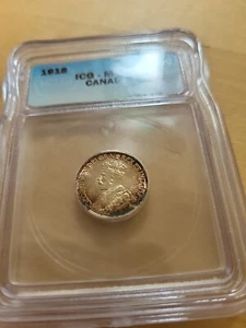 1918 Canada 10 Cent Silver Coin - Very HIGH GRADE MS-64 - Picture 1 of 4