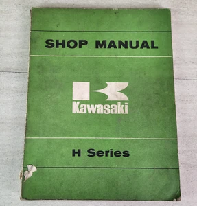 Kawasaki H1 H2 1969–1974 Shop Manual OEM H Series 99997-711 - Revised 1974 - Foto 1 di 10