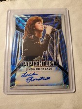 2023 Linda Ronstadt pop Century Autograph Blue Card #ba-Lr1 Ser # 8/10