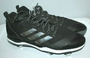 ADIDAS POWER ALLEY 5 BASEBALL CLEATS MEN SHOES SZ 15 BLACK CLEAT - Picture 1 of 7