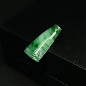 【KATHY JADE】 Icy Emerald Green Bamboo Jadeite Jade Pendant《Grade A》 - Picture 1 of 2