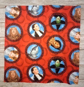 Zauberer von Oz Dorothy Blechmann Nähen Stoff Handwerk Länge Stück 9,5" x 9,5" Neu - Bild 1 von 2