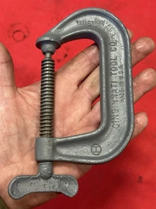 ANTIQUE CINCINNATI TOOL Co. 3 In No. 540 BATWING C CLAMP OLD USA MADE 1800s - Picture 1 of 9