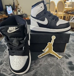 Jordan 1 Retro High OG TD size 5c Black-White 2.0 (FD 1413 010) - Picture 1 of 8