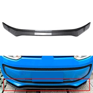 Divisor de parachoques delantero labio del alerón para Volkswagen UP 11-15 fibra de carbono negro - Imagen 1 de 6