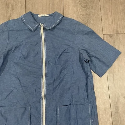 Vestido De Colección Años 50 Penneys Modo Gay Cambray Cremallera Completa Cuello Casa Salón S/MD Foto 1 de 4