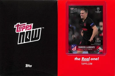 2019-20 TOPPS NOW UEFA #45 MARCOS LLORENTE - ATLETICO MADRID - LOW PR - STUNNING - Image 1 of 2