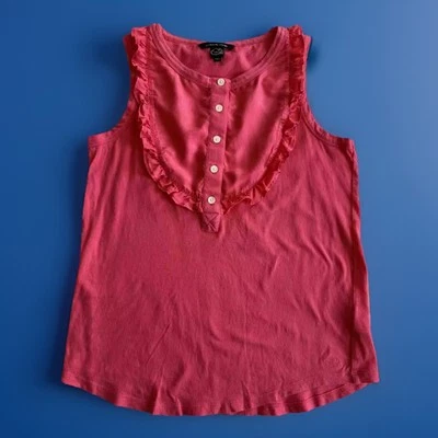 SZ 12 Girls Authentic Little Marc Jacobs Washable Silk Coral Top Shirt Designer - Image 1 of 4