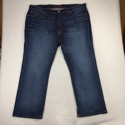Lucky Brand Mens Jeans 48x30 (Fits 46.5x28) Blue Relaxed Straight 181 Dark Wash - Image 1 of 4