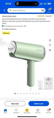 Vaporizador de mano para ropa portátil de viaje para ropa vaporizador removedor de arrugas nuevo Foto 1 de 4