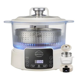 2 Tassen Low Carb Reiskocher - 3L Glas Smart Reismaschine, 110V & 800W Multi Fun... - Bild 1 von 9