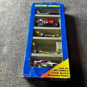 Hot Wheels Racing World 1996 paquete de regalo sistema de pista serie sellado juego de 5 autos - Imagen 1 de 6