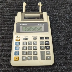 Canon P20-DX Printing Calculator IOB With AC Adapter - Picture 1 of 6
